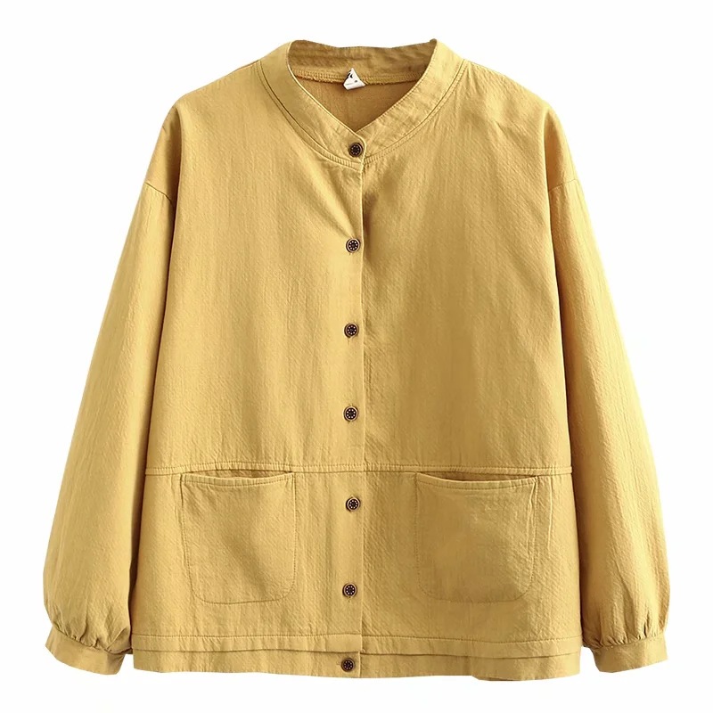 Áo khoác vải màu vàng CX224 size 3XL