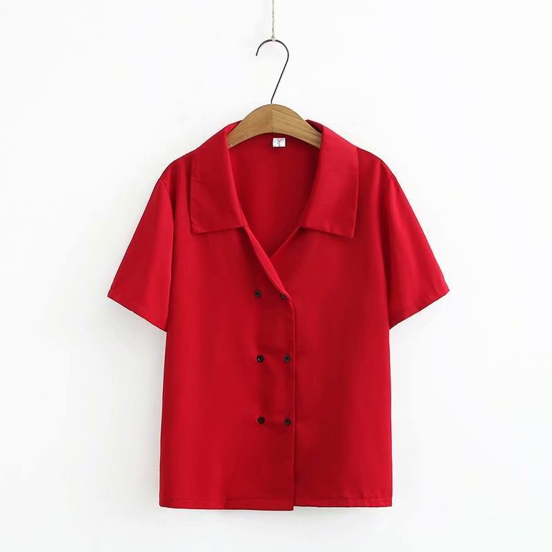 Áo vải màu đỏ kiểu vest size lớn