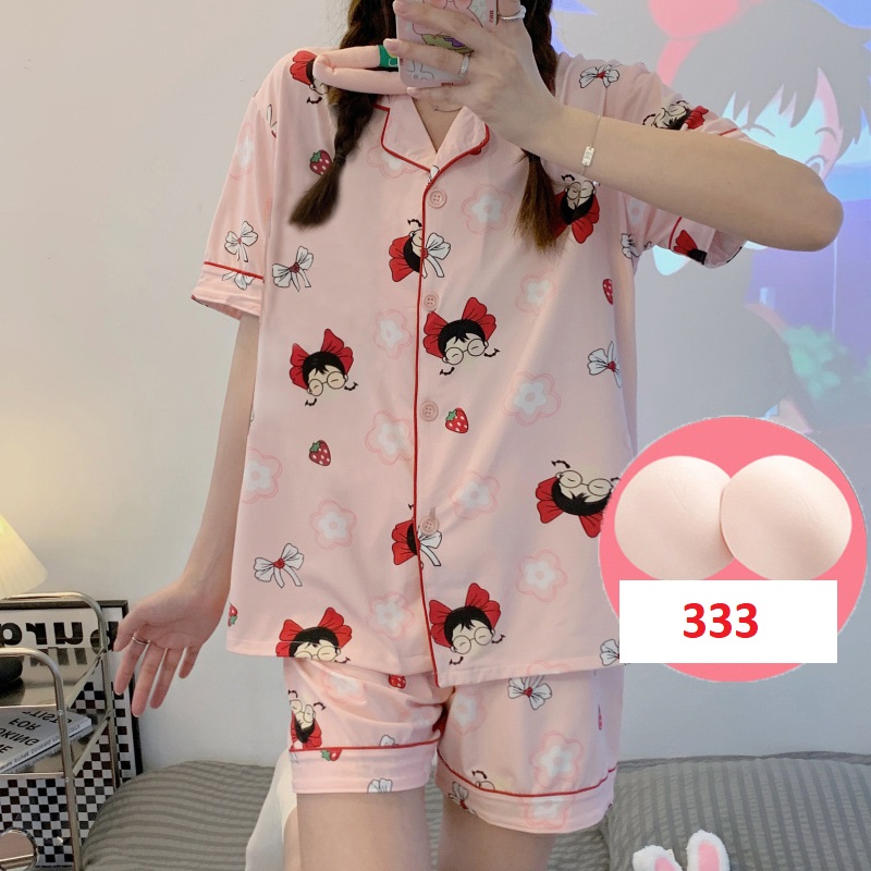 Bộ pijama thun short 333 size 5XL