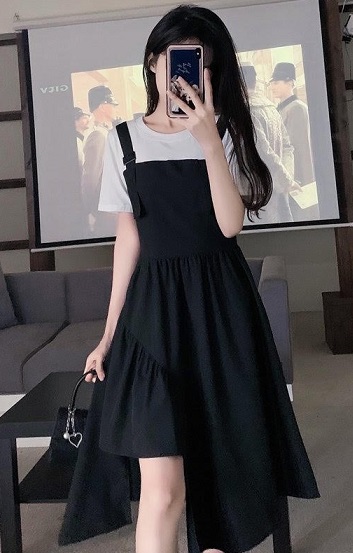 Đầm đen kiểu yếm YRX007 size lớn