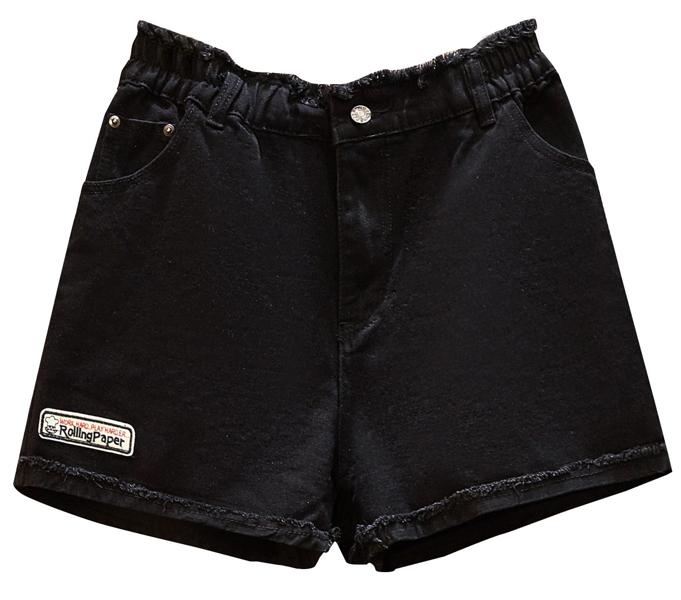 Quần short jean đen lưng xù 62360 size 6XL