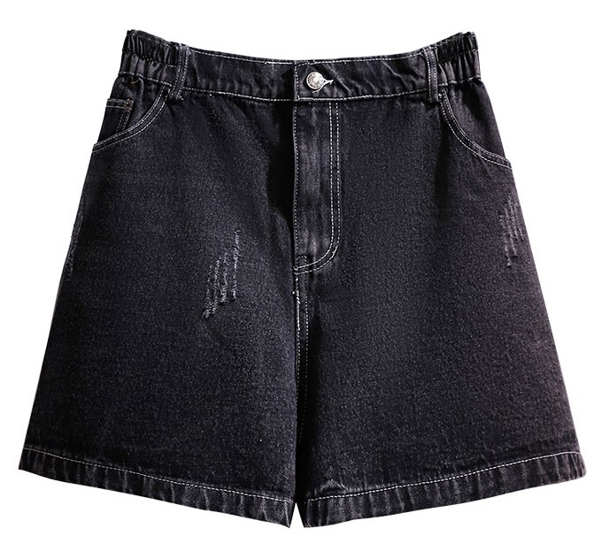 Quần short jean wash đen xám 6200 size lớn